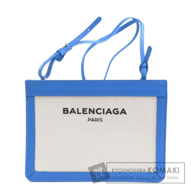 BALENCIAGA バレンシアガ 390641 ネイビーポシェット ショルダーバッグ  