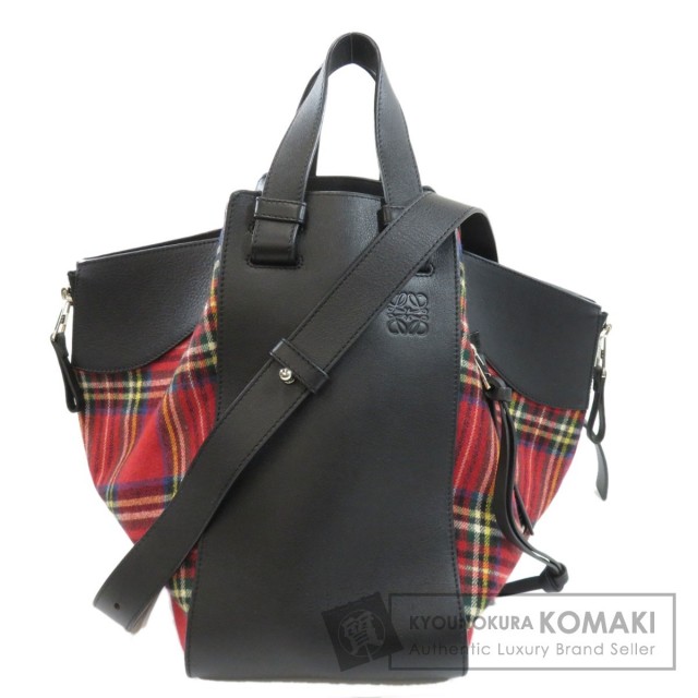 LOEWE ロエベ ハンモック タータンチェック ミディアム 2WAY 