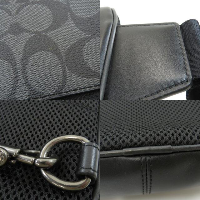 COACH コーチ F37573 シグネチャー ボディバッグ PVC レディース