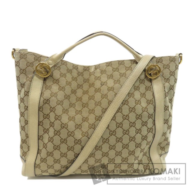 GUCCI グッチ 323675 GG 2WAY ハンドバッグ キャンバス/レザー レディース