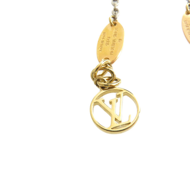 LOUIS VUITTON ルイヴィトン M68076 ロゴマニア ピアス 金属製 レディース
