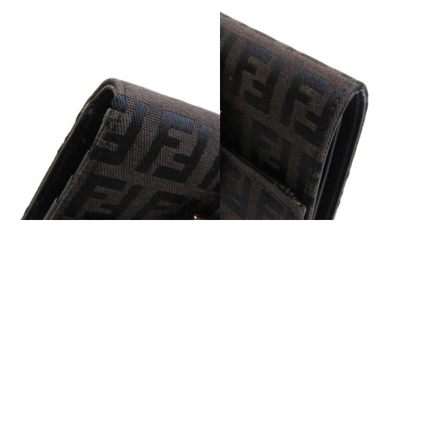 FENDI フェンディ ズッカ柄 二つ折り財布（小銭入れあり