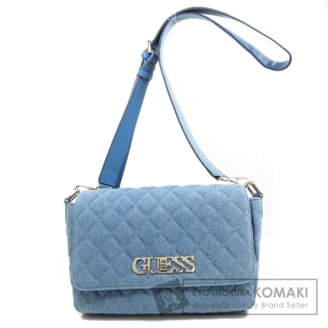 Guess ゲス ロゴ ショルダーバッグ デニム レディース