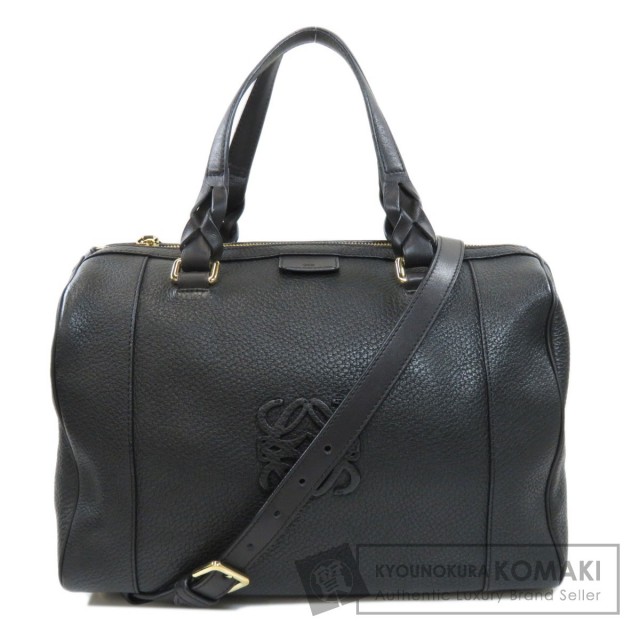 LOEWE ロエベ フスタ 2WAY アナグラム ボストンバッグ カーフ レディース