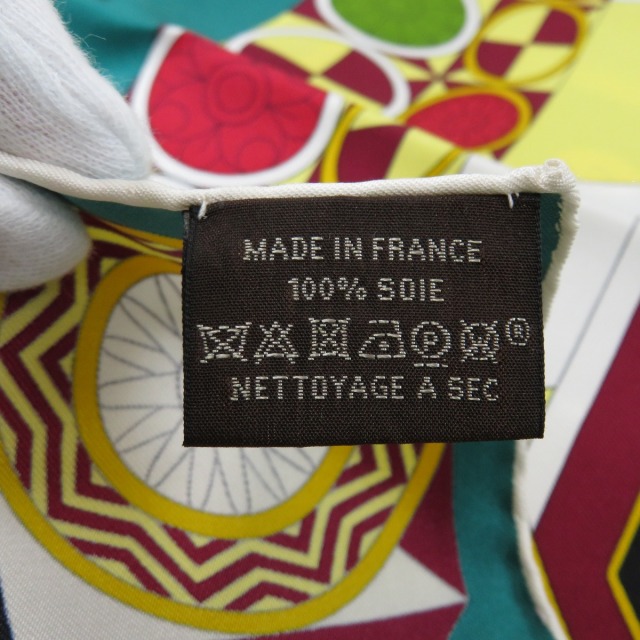 美品 エルメス HERMES レア スコットランド SCOTLAND 撮し シルク100 