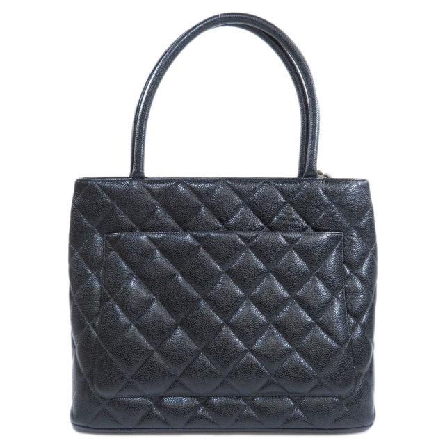 CHANEL シャネル 復刻トート/シルバー金具 トートバッグ キャビア 