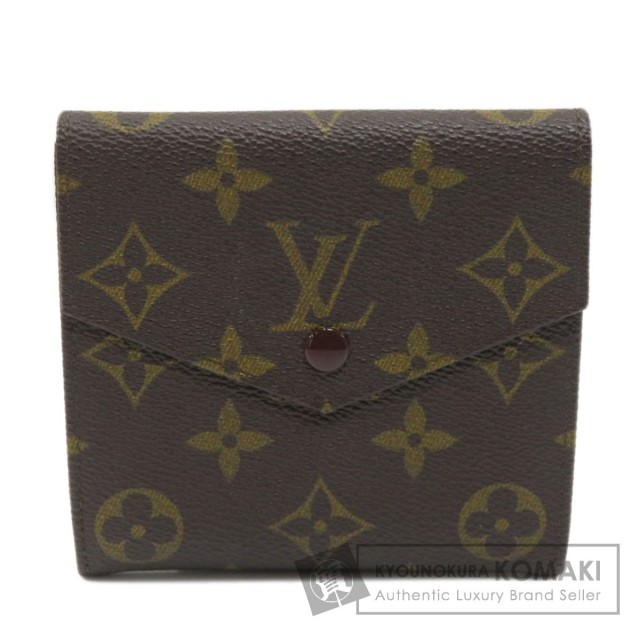 LOUIS VUITTON ルイヴィトン 廃盤品 Wホック モノグラム 二つ折り財布 