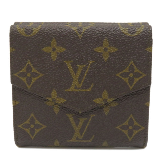 LOUIS VUITTON ルイヴィトン 廃盤品 Wホック モノグラム 二つ折り財布  