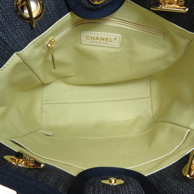 CHANEL シャネル ドーヴィルトートPM ゴールド金具 トートバッグ  