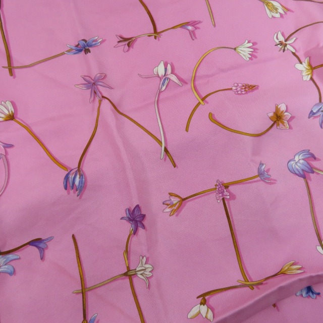 HERMES エルメス カレ90 I LIKE FLOWERS スカーフ シルク レディース