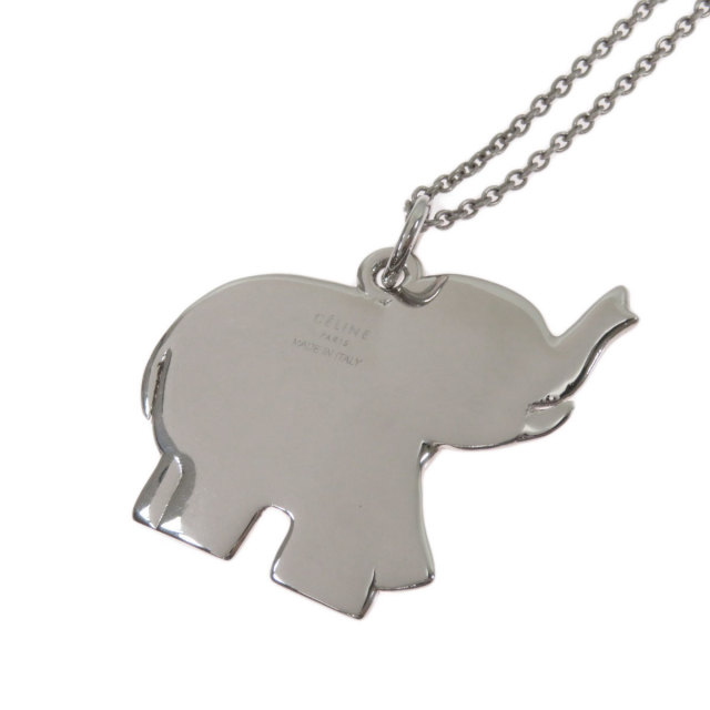 CELINE セリーヌ アニマルモチーフ 象 ネックレス 金属製 レディース 