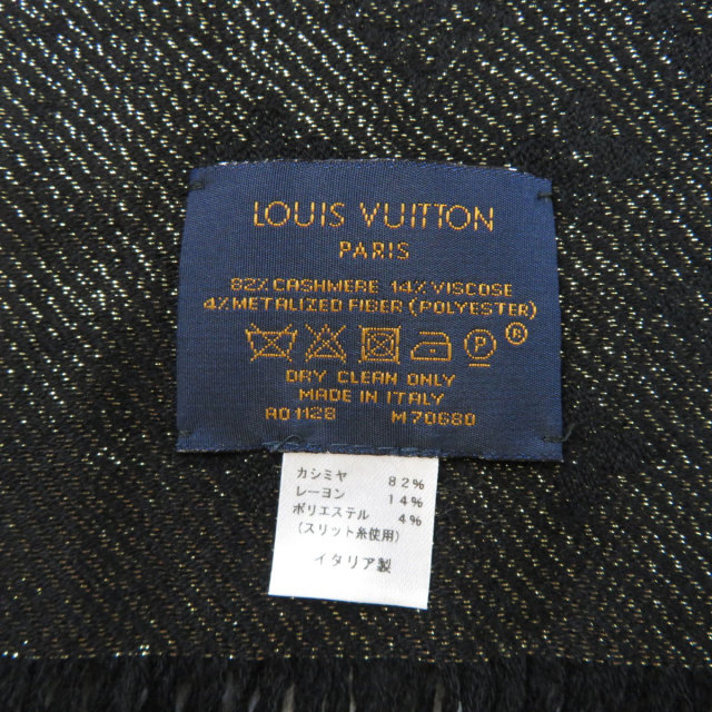 LOUIS VUITTON ルイヴィトン M70680 エトール・LVタイムレス マフラー 