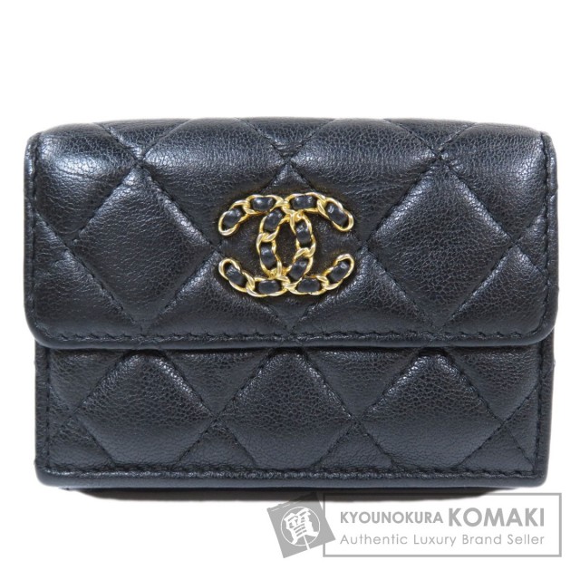 CHANEL シャネル ココマーク マトラッセ 二つ折り財布（小銭入れ