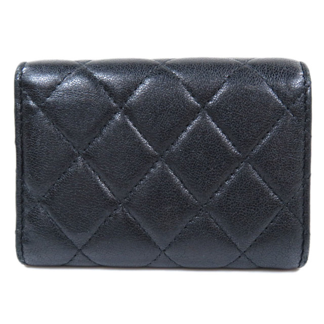 CHANEL 黒 二つ折り財布 がま口小銭入れ ラムスキン 楽天市場】CHANEL シャネル小銭入れ付き二つ折り長財布