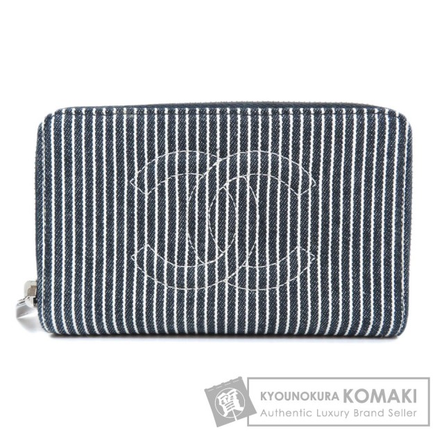 CHANELレアなストライプ長財布