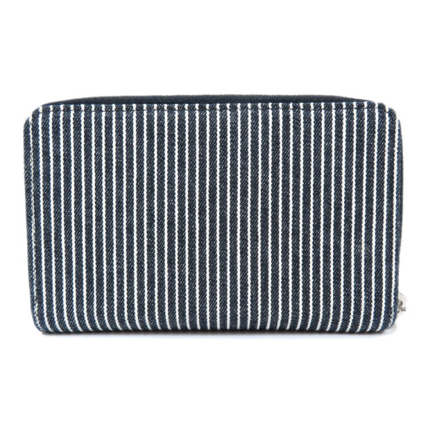 CHANEL シャネル ココマーク ストライプ 長財布（小銭入れあり 