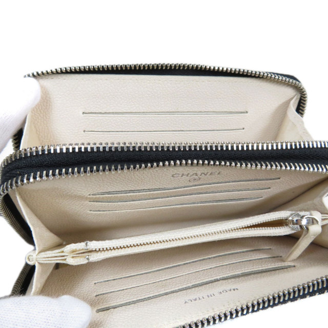 CHANEL シャネル ココマーク ストライプ 長財布（小銭入れあり