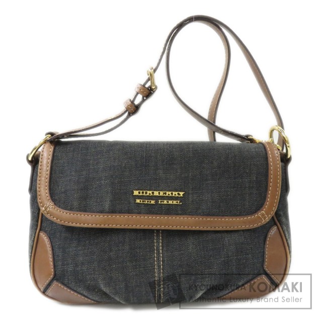 BURBERRY バーバリー プルーレーベル ショルダーバッグ デニム レディース