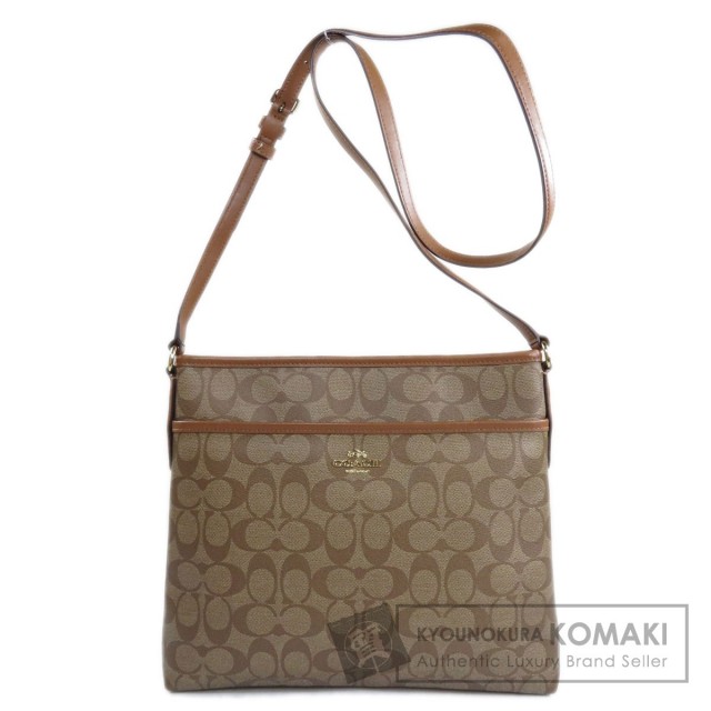 COACH コーチ F58297 シグネチャー ショルダーバッグ PVC レディース 