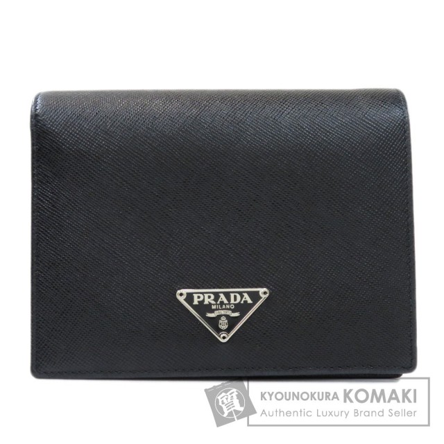日本未入荷★PRADA プラダ フラワー フレンチ 二つ折り財布 PRADA プラダ M668A サフィアーノ ロゴ金具 二つ折り財布（小銭