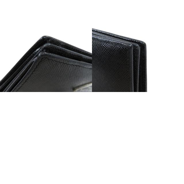 PRADA プラダ M668A サフィアーノ ロゴ金具 二つ折り財布（小銭