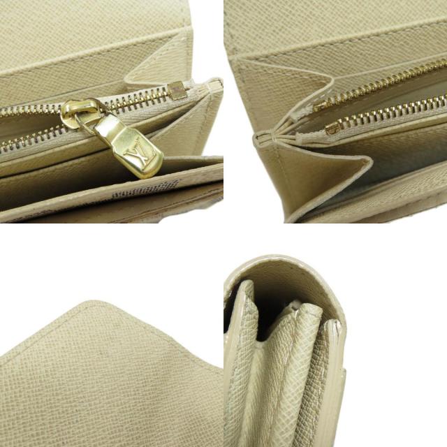 ルイヴィトン 深め ポルトフォイユ・サラ ダミエ アズール 長財布 