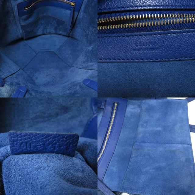 現行品】CELINE カバファントム カーフスキン トートバッグ ブルー系