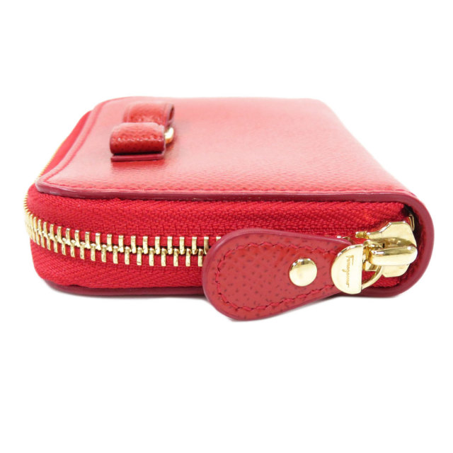 極 美品 サルバトーレフェラガモ ロゴ レザー ステージ コインケース 小銭入れ FERRAGAMO フェラガモ Salvatore Ferragamo コインケース 小銭