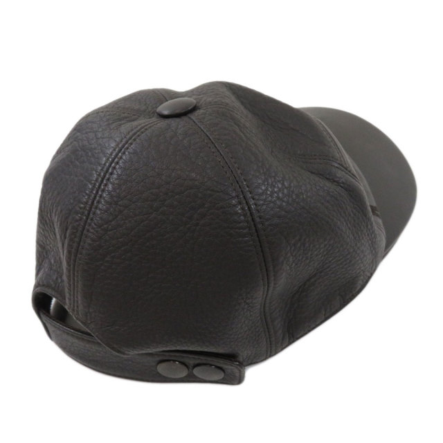 HERMES エルメス キャップ 帽子 58 カーフ レディース 