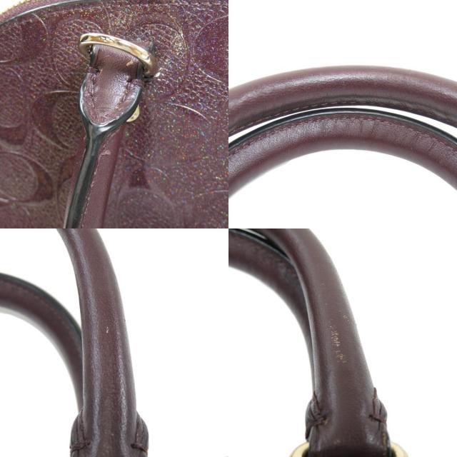 COACH コーチ F55450 シグネチャー 2WAY ハンドバッグ パテントレザー  