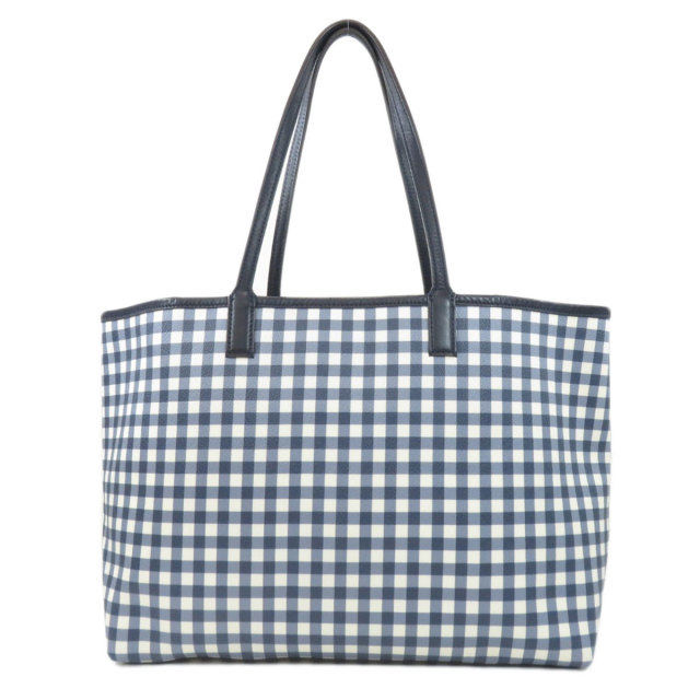 Tory Burch トリーバーチ ロゴモチーフ チェック柄 トートバッグ PVC  