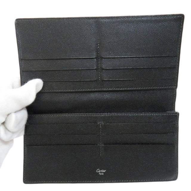 カルティエ Cartier Paris 長財布 黒（CARTIER カルティエ 3つ折り  