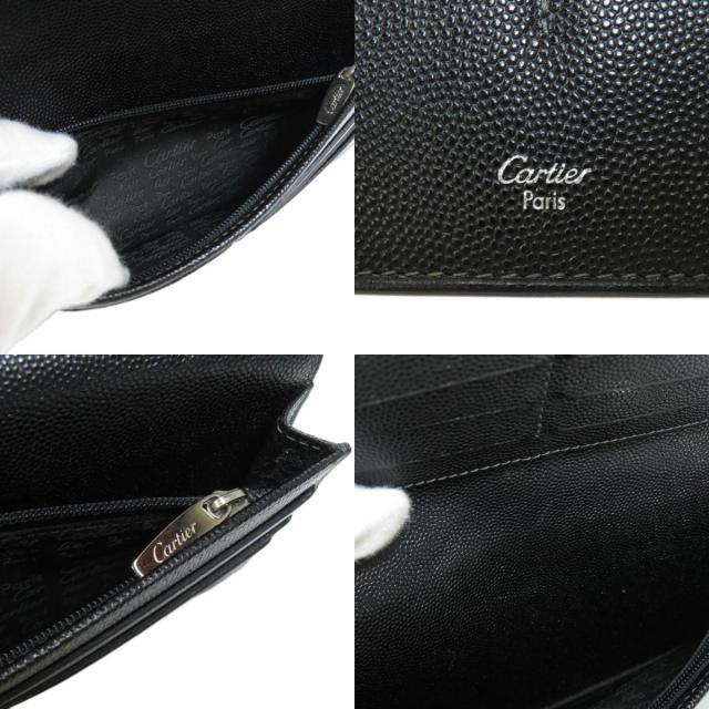 CARTIER カルティエ ロゴ 長財布（小銭入れあり） レザー メンズ