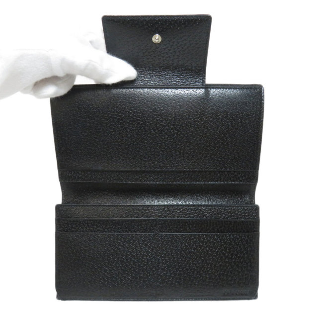ブルガリ 極美品 ロゴマニア 二つ折り財布 コンパクト 黒 キャンバス  