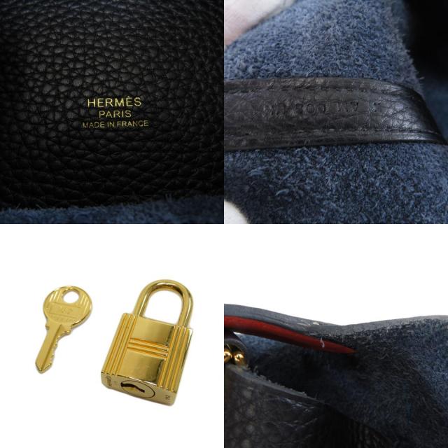 ❤お得なお品❤ピコタンロックMMエクラ ブルーインディゴ Ｇ金具 エルメス Ｘ刻 HERMES エルメス ピコタンロックエクラMM ブルーインディゴ