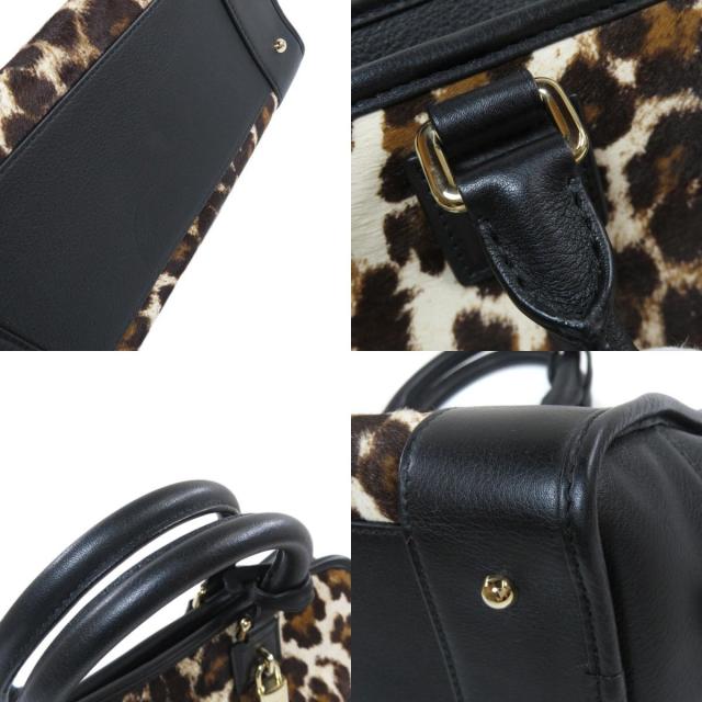 LOEWE ロエベ アマソナ レオパード柄 ハンドバッグ ハラコ/レザー 