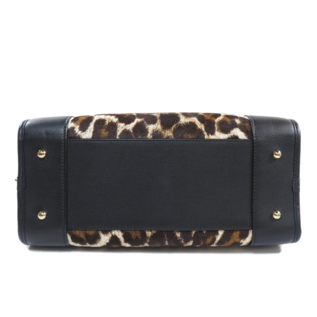 LOEWE ロエベ アマソナ レオパード柄 ハンドバッグ ハラコ/レザー 