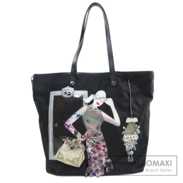 PRADA プラダ レディーモチーフ トートバッグ ナイロン素材 レディース 