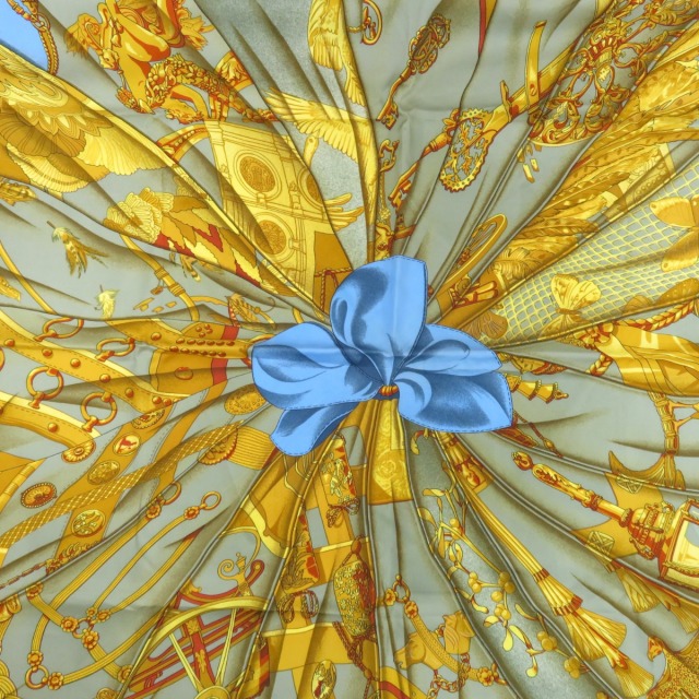 HERMES エルメス カレ90 シルクの太陽 Soleil de Soie スカーフ シルク 