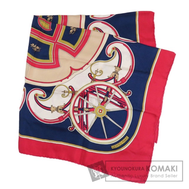 HERMES エルメス カレ90 WASHINGTON S CARRIAGE スカーフ シルク  