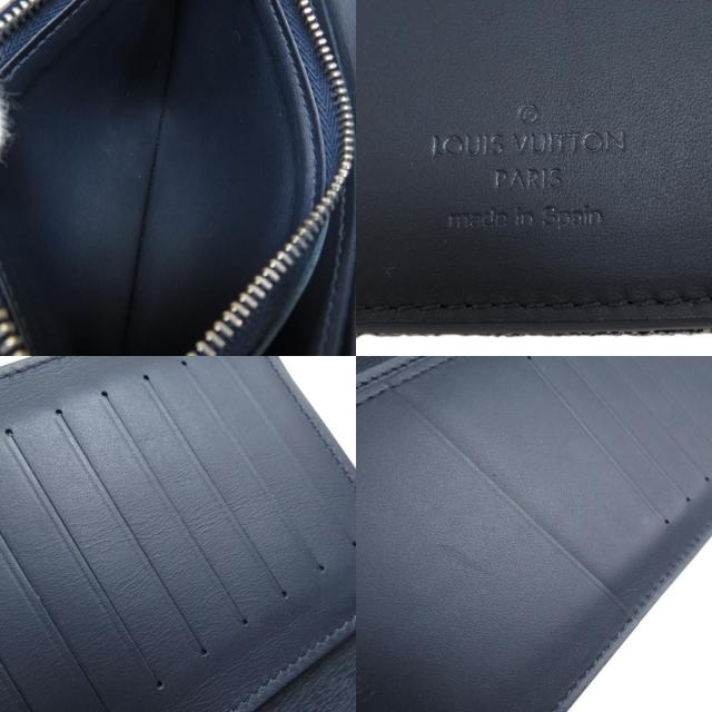 ルイヴィトン長財布 ポルトフォイユブラザ ジッピー ブルー（ルイ  