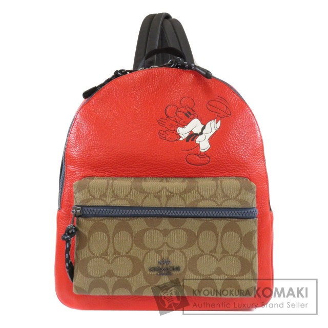 COACH コーチ 3720 ミッキーコラボ リュック・デイパック レザー 