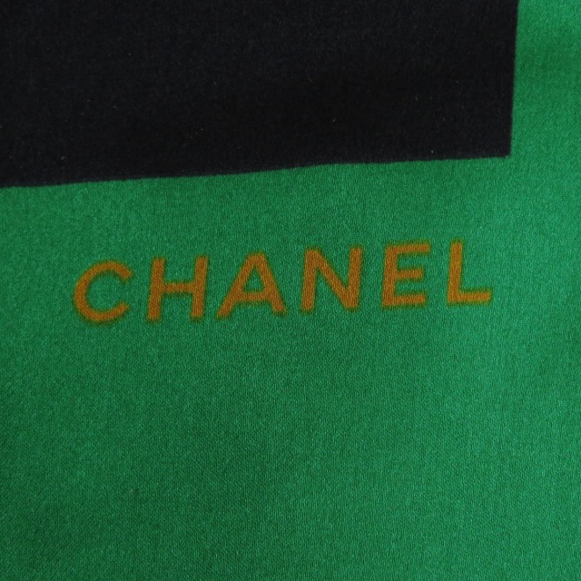 CHANEL シャネル バッグ柄 スカーフ シルク レディース