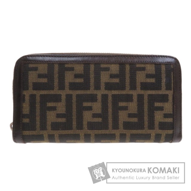 FENDI フェンディ ラウンドファスナー ズッカ柄 長財布（小銭入れあり  