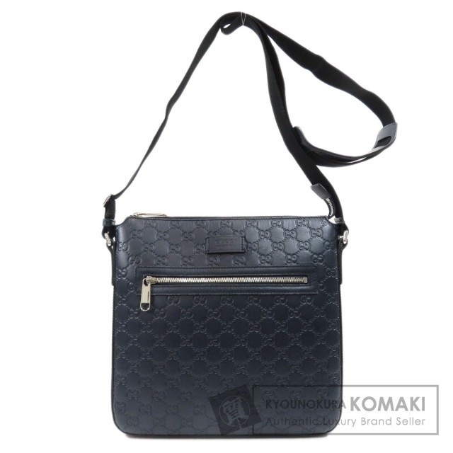 GUCCI グッチ 406408 GGシマ ショルダーバッグ レザー メンズ