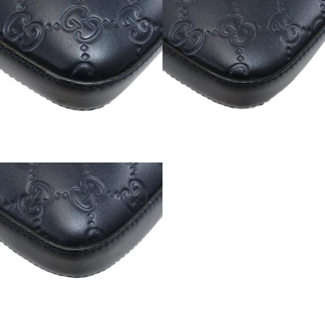 GUCCI グッチ 406408 GGシマ ショルダーバッグ レザー メンズ