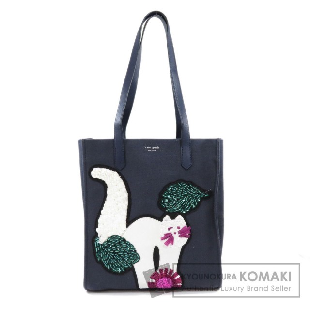 kate spade ケイトスペード ネコ トートバッグ キャンバス