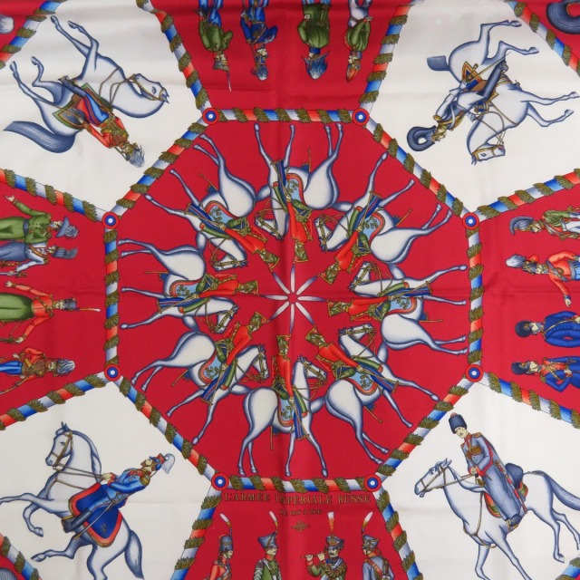 HERMES エルメス カレ90 ロシア軍事博物館 スカーフ シルク レディース 