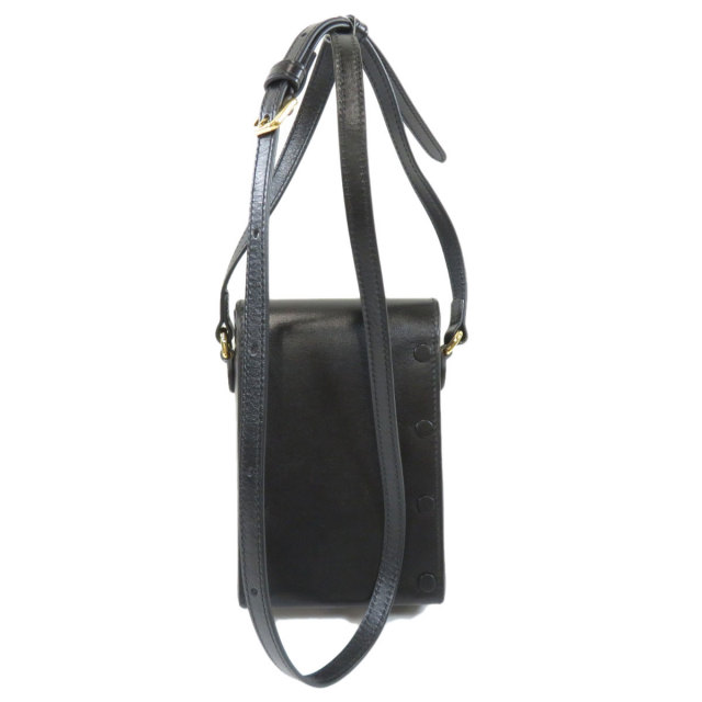 GUCCI 黒 レザー ショルダーバッグ625615