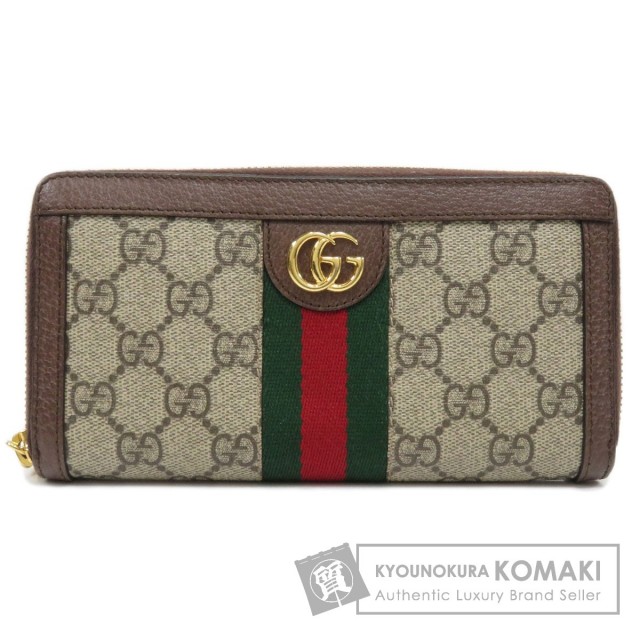 ▪️GUCCIグッチ長財布 ラウンドファスナー 523154 シェリーラインGG GUCCI ラウンドファスナー長財布 523154 シェリーライン GG金ロゴ